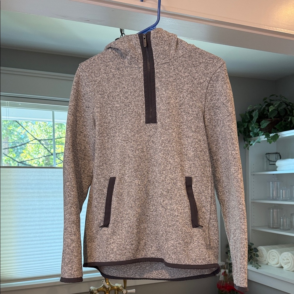 Lululemon Athletica Heathered Gray Zip-Up Hoodie